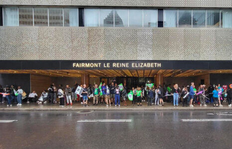 Grève surprise à l'hôtel Reine Elizabeth